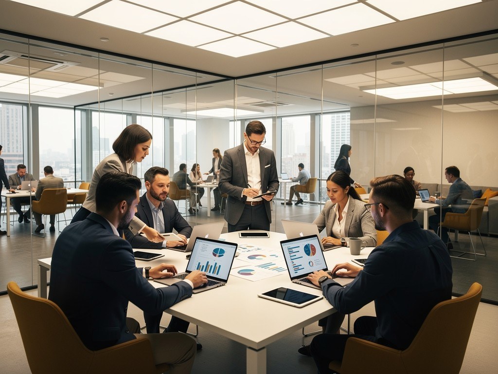 Команда Btraff Agency працює над стратегією цифрового маркетингу